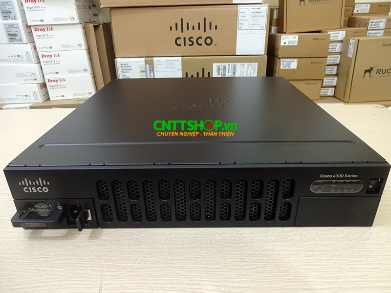Router Cisco ISR4351/K9 ISR 4351 3 GE, 3 NIM, 2 SM, 4 GB FLASH, 4 GB DRAM