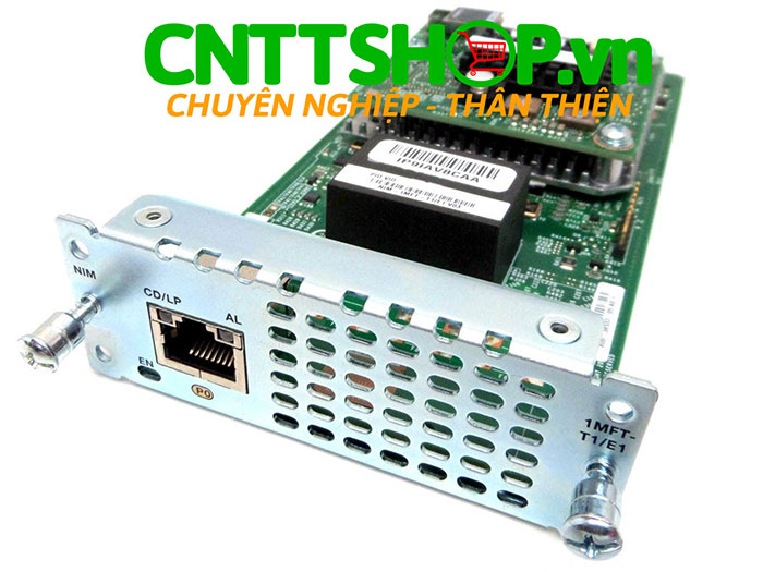 Cisco NIM-1MFT-T1/E1 1 port Multiflex Trunk Voice/Clear-channel Data T1/E1 Interface Module
