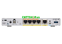 C1101-4P Router Cisco 1000 Series ISR, 1x WAN 1GE, 4x 1GE LAN Ports