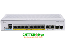 Switch Cisco Catalyst C1300-8MGP-2X 6x 1G & 2x 2.5G PoE+ 124W, 2x Mutil/SFP+ Combo Ports