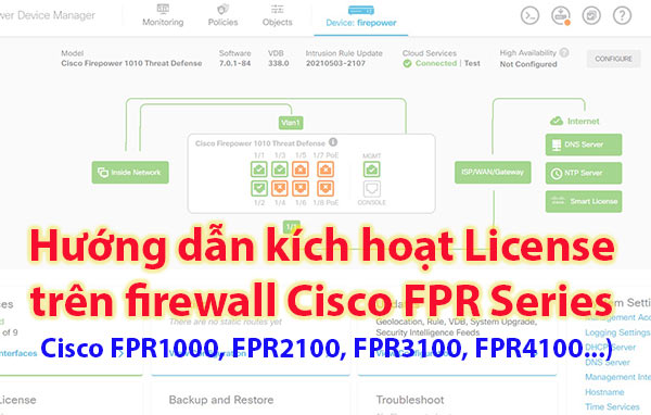Hướng dẫn cấu hình Smart License trên Firewall Cisco FPR Series