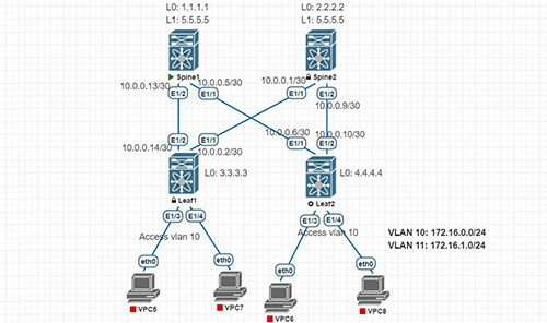 Hướng dẫn cấu hình VxLAN Bridging trên Switch Cisco Nexus