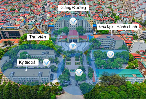 Giải pháp mạng wifi cho trường học chịu tải cao