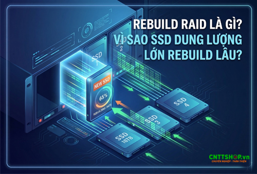 Rebuild RAID là gì? Vì sao SSD dung lượng lớn rebuild lâu?