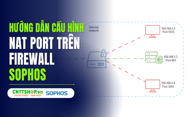 Hướng dẫn cấu hình NAT port trên firewall Sophos