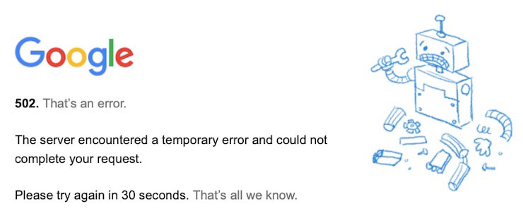 Google bị sập do nổ tại trung tâm dữ liệu (9/8)