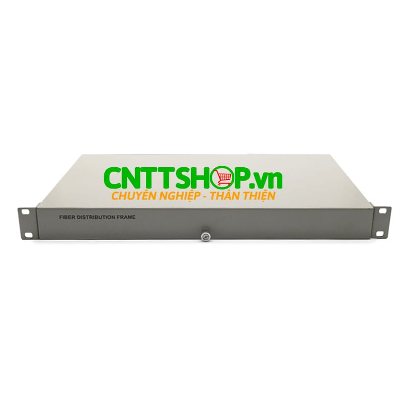 ODF 24FO Hộp phối quang gắn tủ rack đủ phụ kiện vỏ thép sơn tĩnh điện