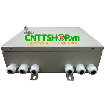 ODF 24FO Hộp phối quang ngoài trời đủ phụ kiện vỏ thép sơn tĩnh điện