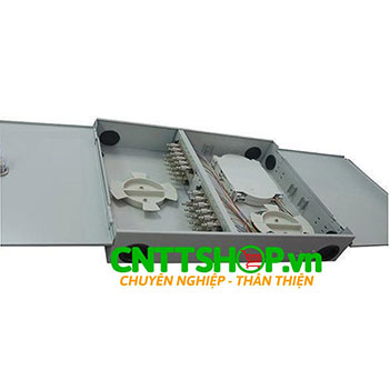 ODF 36FO Hộp phối quang ngoài trời đủ phụ kiện vỏ thép sơn tĩnh điện