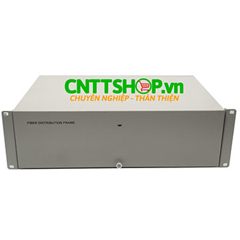 ODF 64FO Hộp phối quang gắn tủ rack đủ phụ kiện vỏ thép sơn tĩnh điện
