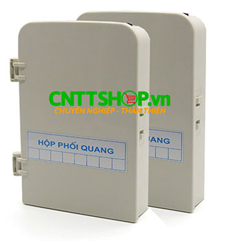 ODF 8FO Hộp phối quang ngoài trời đủ phụ kiện vỏ nhựa