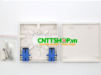 ODF 4FO Hộp phối quang gắn tường đủ phụ kiện vỏ nhựa