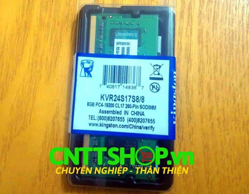 RAM Laptop Kingston KVR24S17S8/8 8GB DDR4-2400Mhz PC4-19200