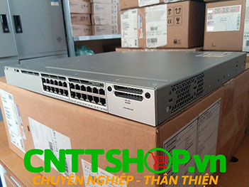 WS-C3850-24T-E Cisco Catalyst 3850 Stackable 24 Port Data IP Services