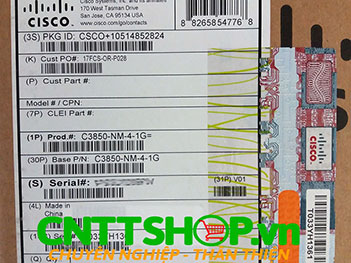 C3850-NM-4-1G Catalyst 3850 4 x Gigabit Ethernet Network Module