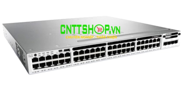 Switch Cisco WS-C3850-48UW-S Catalyst 3850 48 Port UPOE IP Base with 5 access point licenses