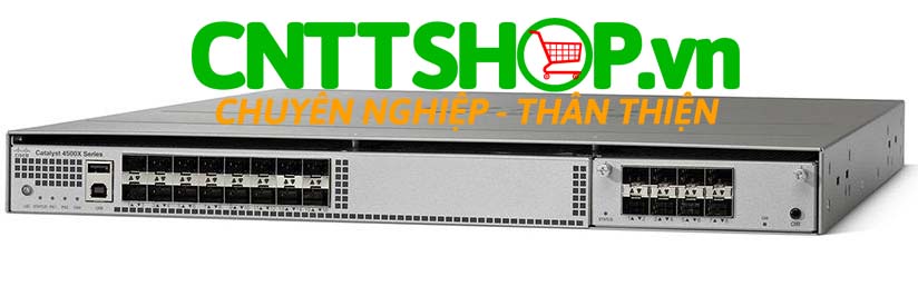 Switch Cisco WS-C4500X-24X-IPB Catalyst 4500-X 24 Port 10GE IP Base, Front-to-Back Cooling, No P/S