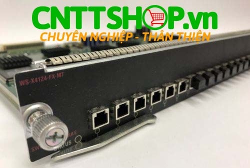 WS-X4124-FX-MT Cisco Catalyst 4500 Fast Ethernet Switching Module, 24-port 100BASE-FX (MT-RJ)
