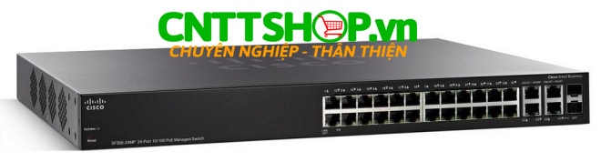 Switch Cisco SF350-24 24 10/100 ports, 2 Gigabit copper/SFP combo + 2 SFP ports