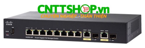 Switch Cisco  SF352-08MP 8 10/100 ports with 128W power budget, 2 Gigabit copper/SFP combo