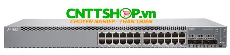 Switch Juniper EX2300-24P-VC EX2300 24 Ports PoE+ 10/100/1000BASE-T, 4 x 1/10GbE SFP/SFP+ Uplink Slot