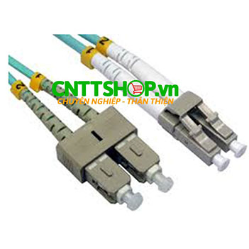 Dây nhảy quang Multi Mode OM3 LC-SC-1m Duplex  50 /125μm
