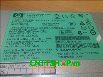 HP 437572-B21 1200W Common Slot Silver Hot Plug Power Supply Kit