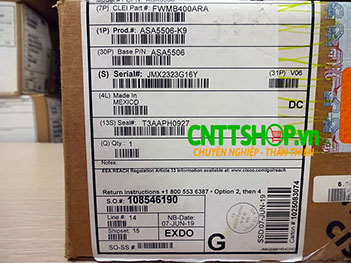 ASA5506-K9 Cisco ASA 5506-X with FirePOWER services, 8GE Data, 1GE Mgmt, AC, 3DES/AES