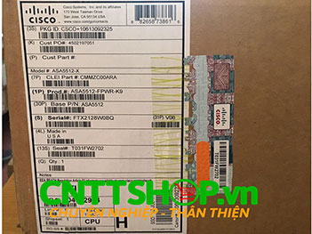 ASA5512-FPWR-K9 Cisco ASA 5512-X with FirePOWER Services, 6GE, 3DES/AES, SSD