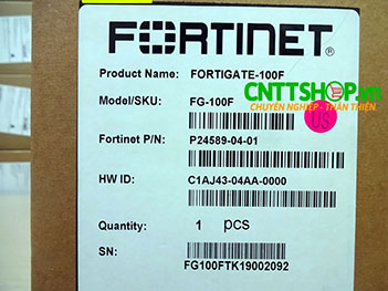 FG-100F Firewall FortiGate 100F with Multiple GE RJ45, GE SFP, 10GE SFP+ slots