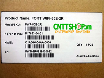 FWF-50E-2R Firewall Fortinet FortiWiFi-50E-2R 2 WAN, 5 Switch ports