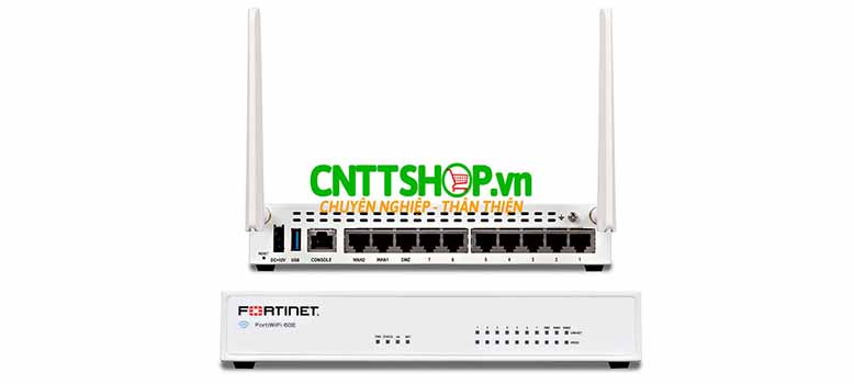 Tường lửa Fortinet FWF-60E-DSLJ-BDL FortiWifi-60E-DSLJ with 1 Year 8x5 UTM Protection License