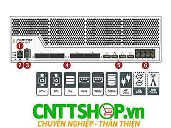 FG-3800D-DC Firewall Fortinet FortiGate 3800D series