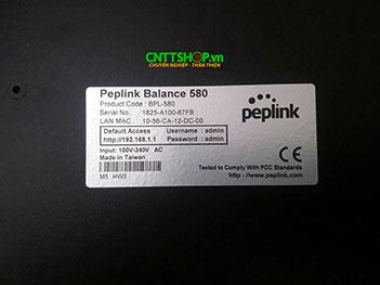 Peplink 580 Thiết bị cân bằng tải Load Balancing Peplink 580 BPL-580 Router