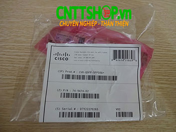 CVR-QSFP-SFP10G= Cisco QSFP 40G to SFP+ 10G adapter, spare