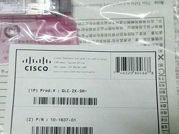 Cisco 10-1837-01 SFP 1000BASE-ZX 1550nm 70km SMF