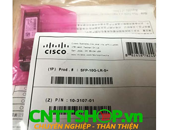 SFP-10G-LR-S= Cisco 10GBASE-LR SFP+ Module, Enterprise-Class