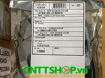 SFP-H10GB-CU1M= Cisco 10GBASE-CU SFP+ Cable 1 Meter passive