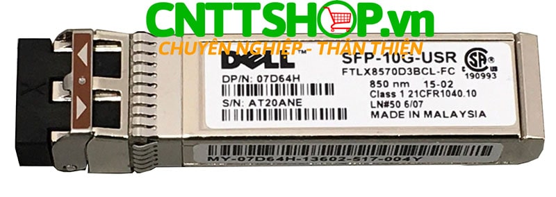 Dell SFP SFP-10G-USR 10GBASE-USR 850nm 150m MMF SFP+ Transceivers