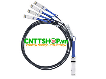 K9HPR Dell Networking Cable 40GbE QSFP+ to 4 x 10GbE SFP+ Passive Copper Breakout Cable 1m