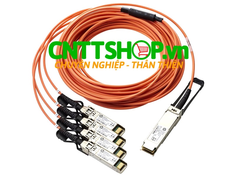 HPE 721070-B21 BladeSystem c-Class QSFP+ to 4x10G SFP+ 7m Active Optical Cable