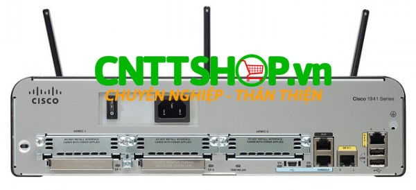 Cisco C1941W-A-N-SEC/K9 1941 Security Router, 802.11 a/b/g/n AP N/A Compliant