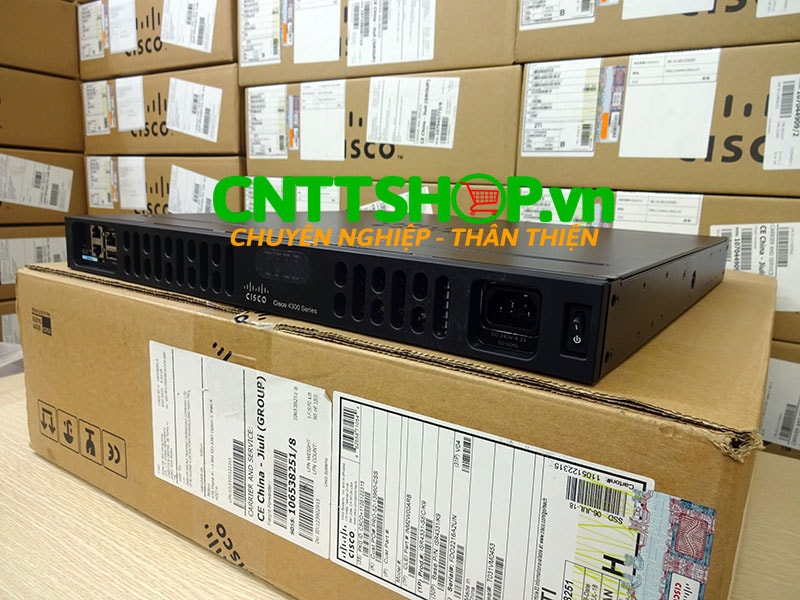 Router Cisco ISR4331-SEC/K9 ISR 4331 3 GE, 2 NIM, 1 SM, 4 GB FLASH, 4 GB DRAM Sec bundle w/SEC license