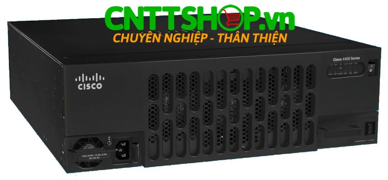 Cisco ISR4461/K9 ISR 4461 with 4 GE, 3 NIM slots, 1 ISC slot, 3 SM slots Router