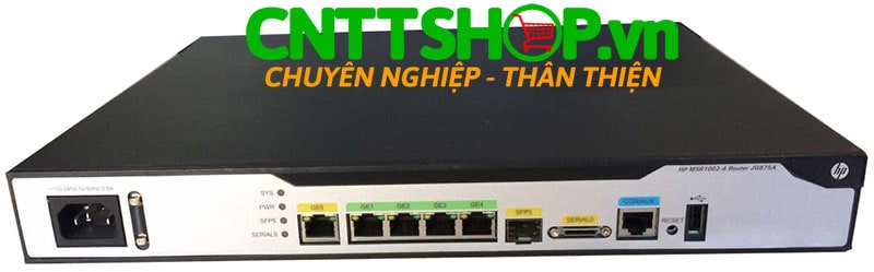 HPE JG875A FlexNetwork MSR1002 4 AC Router