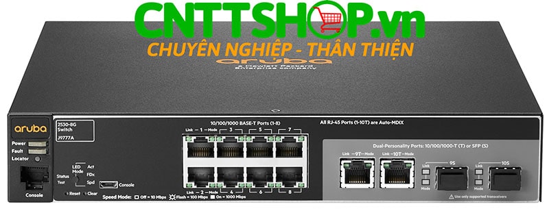 Switch Aruba J9777A 2530 8 Ports 10/100/1000, 2 GE Uplink