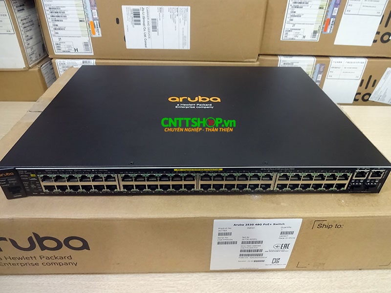 Switch Aruba J9778A 2530 48 Ports 10/100 PoE+ 382W, 4 Uplink Ports