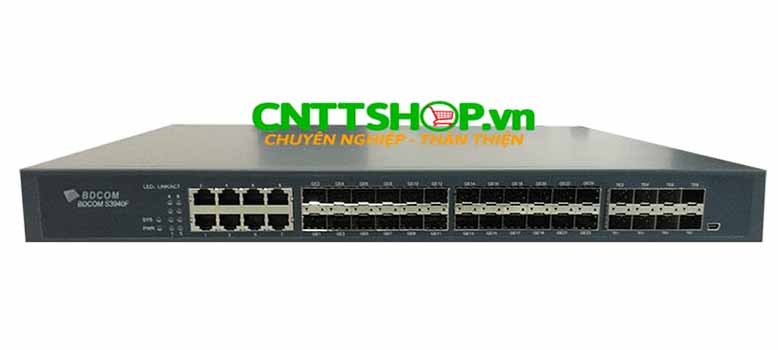 Switch BDCOM S3740F 24 100M/1000M auto-adaptation SFP ports, 8 gigabit Base-T ports, 8 GE/10GE auto-adaptation SFP+ ports