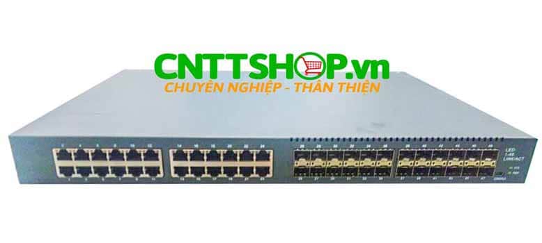 Switch BDCOM S3756M 24 gigabit Base-T ports, 24 100M/1000M optical ports, 8 GE/10GE optical ports; 2 power slots
