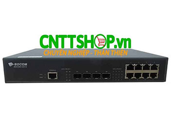 Switch BDCOM S2512 8 10/100/1000 Base-T Ports, 4 SFP Slot